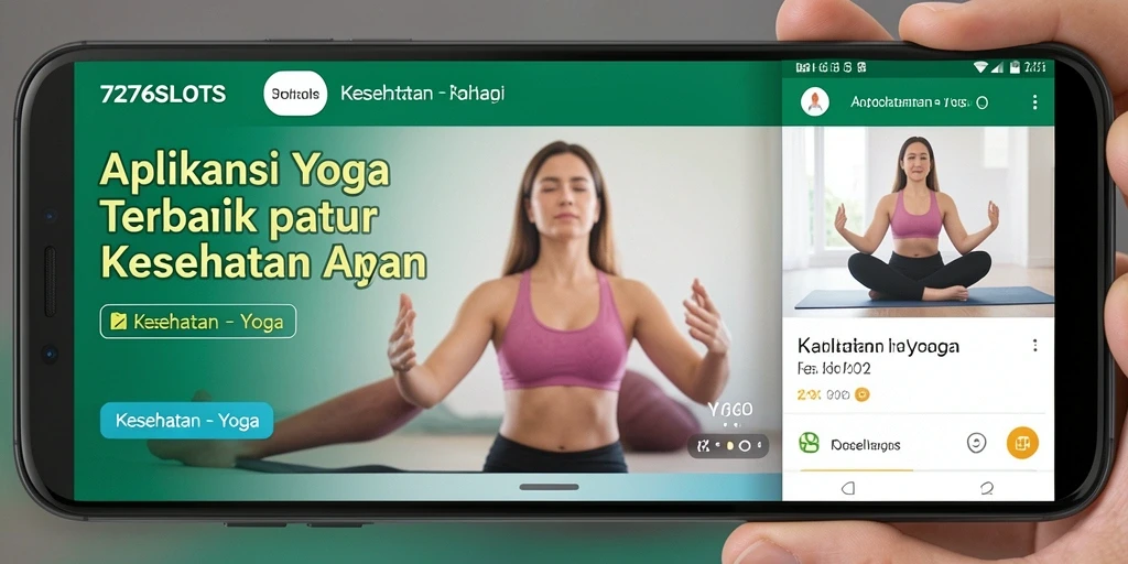 Tampilan antarmuka pengguna 7276SLOTS yang intuitif untuk latihan Yoga.