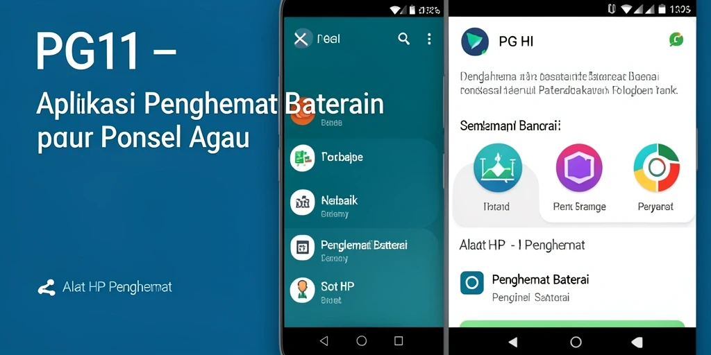 Tampilan antarmuka sederhana PG11 dengan fungsi penghemat baterai yang efektif.