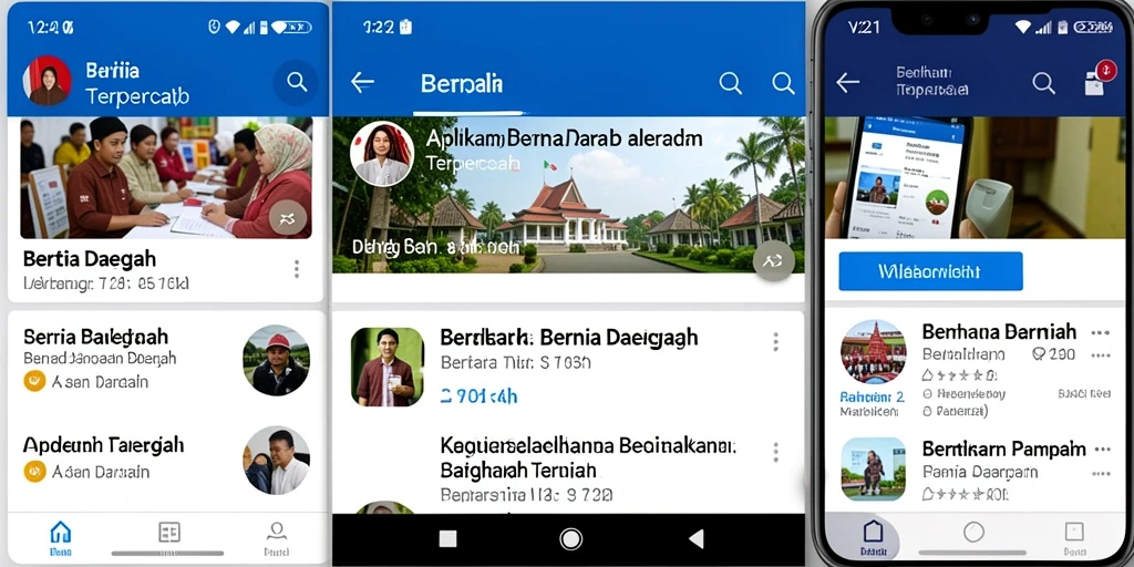 Tampilan antarmuka aplikasi V21 yang menarik dan informatif.